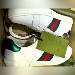Kids Brand New Gucci Ace Sneakers